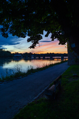 Sonnenuntergang im Sommer