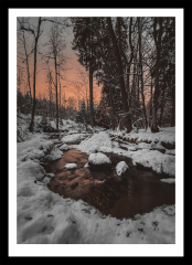 Sonnenuntergang im Winter