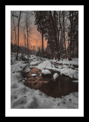 Sonnenuntergang im Winter