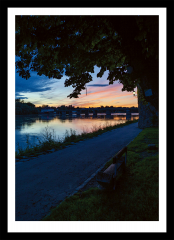 Sunset in summer