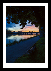Sunset in summer